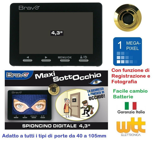 Spioncino digitale porta con - spioncino,